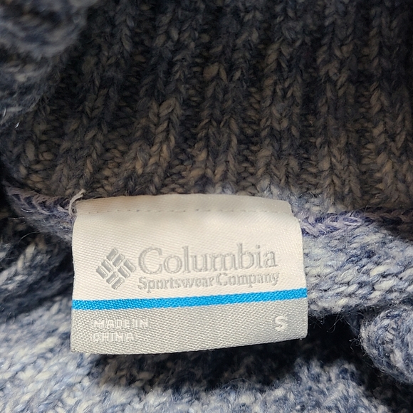 Columbia striped turtleneck knit sweater size S - Picture 3 of 5
